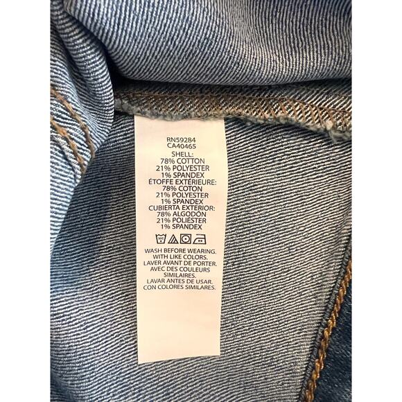 The Children's Place Girl  Basic Denim Jacket Azure Blue Child's Size XXL/16 NWT - Picture 5 of 6